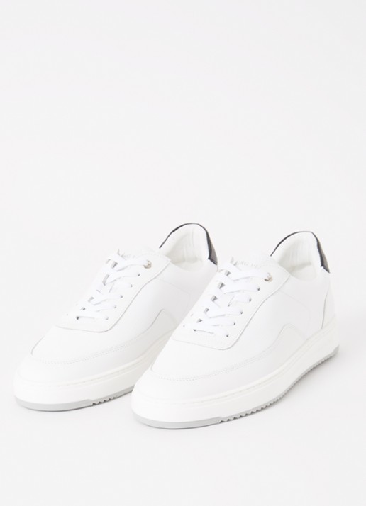 Filling Pieces Mondo Lux sneaker van leer - detail wit