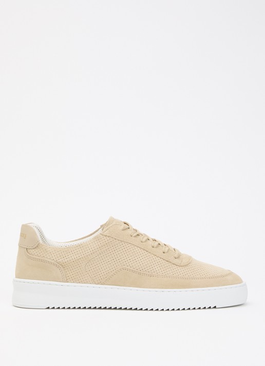 Filling Pieces Mondo Perforated sneaker van suède
