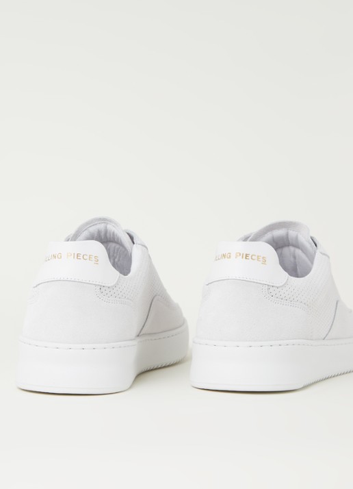 Filling Pieces Mondo Ripple sneaker van suède - detail 3 gebroken wit