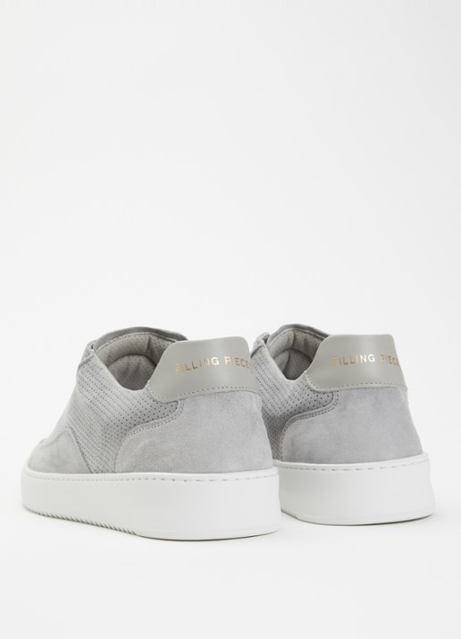 Filling Pieces Mondo sneaker van suède - achterkant grijs