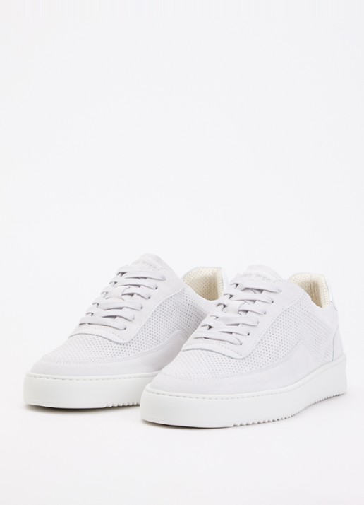 Filling Pieces Mondo sneaker van suède  - detail 2 wit