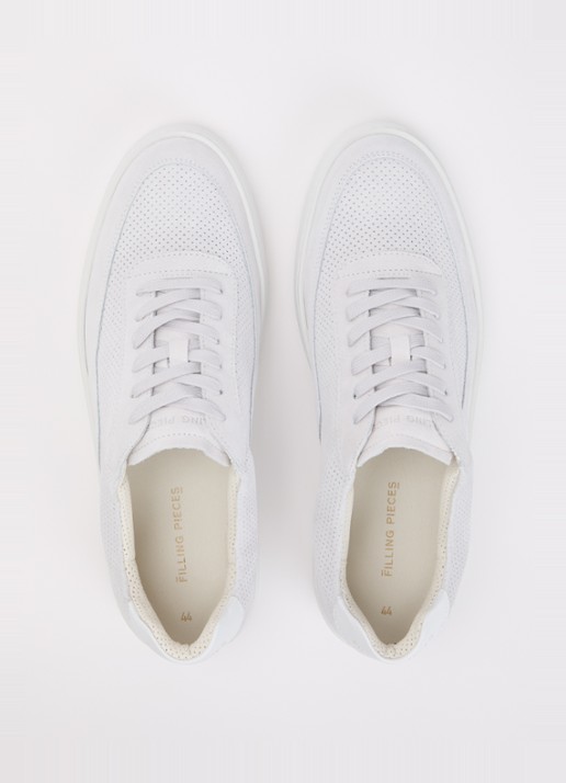 Filling Pieces Mondo sneaker van suède  - detail 3 wit