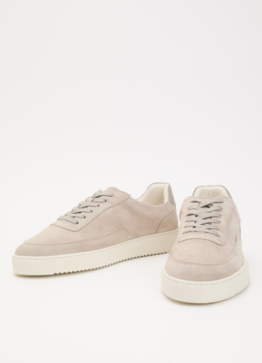 Filling Pieces Mondo sneaker van suède - detail 3 beige