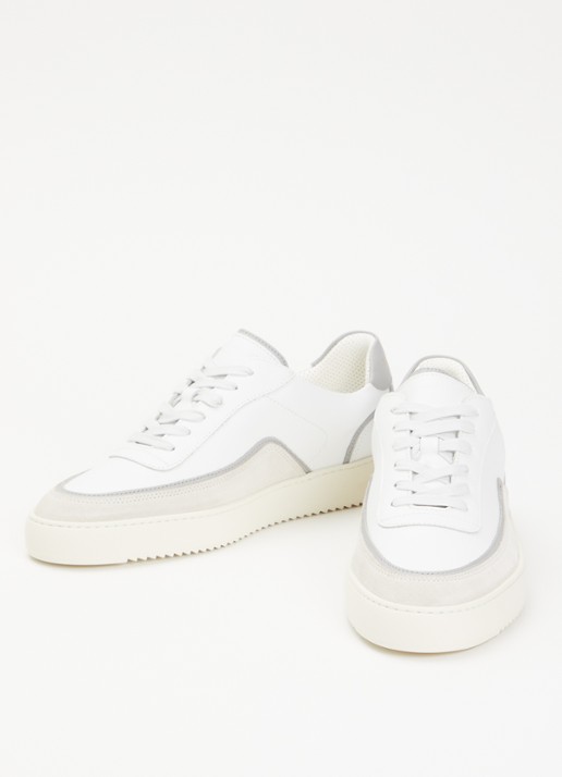 Filling Pieces Mondo Stack sneaker van leer - detail 3 wit