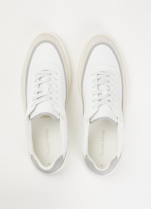 Filling Pieces Mondo Stack sneaker van leer - detail 4 wit