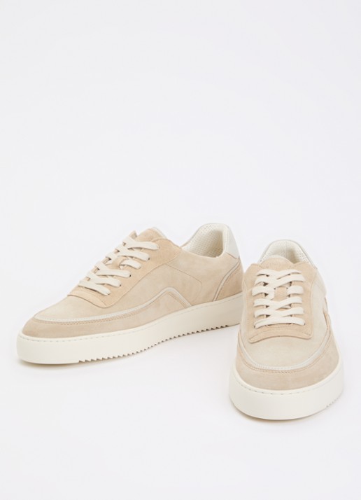 Filling Pieces Mondo Stack sneaker van suède - detail 2 beige