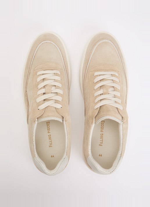 Filling Pieces Mondo Stack sneaker van suède - detail 3 beige