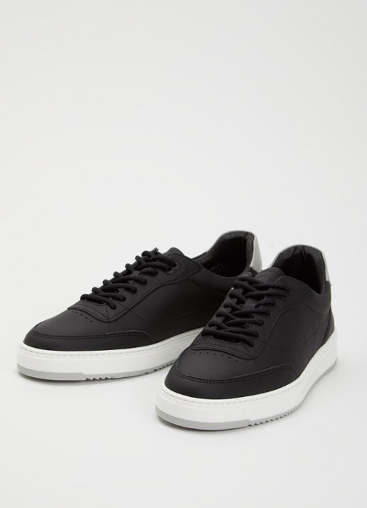 Filling Pieces Mondo Trim sneaker van leer - detail 3 zwart