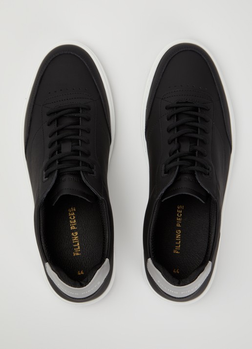 Filling Pieces Mondo Trim sneaker van leer - detail 4 zwart