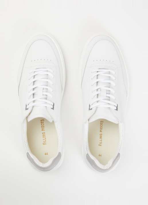 Filling Pieces Mondo Trim sneaker van leer - detail 3 creme