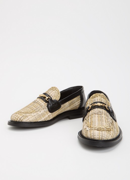 Filling Pieces Panier Tea loafer met details van leer - detail 3 beige