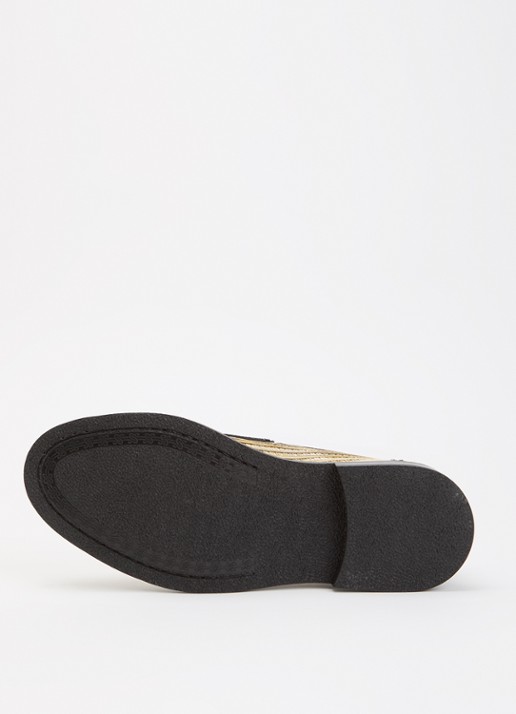 Filling Pieces Panier Tea loafer met details van leer - detail 5 beige