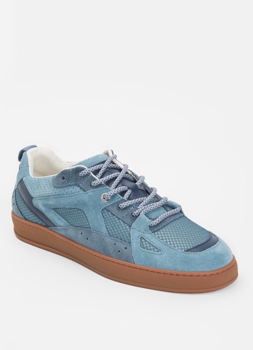 Filling Pieces Prism Peak  sneaker van leer met suède details