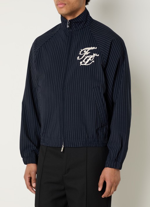 Filling Pieces Raglan jack in wolblend met logoborduring