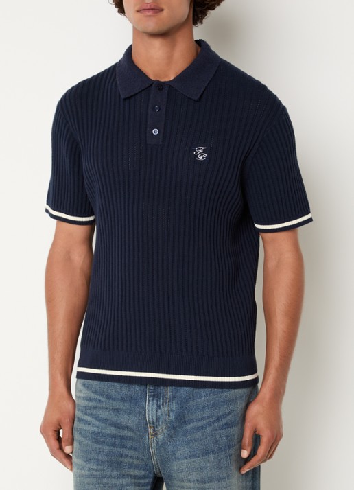 Filling Pieces Regular fit polo met logoborduring
