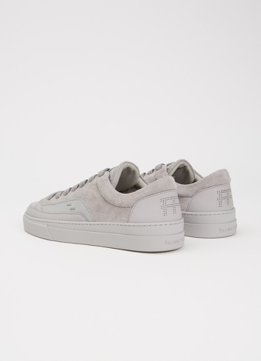 Filling Pieces Riviera Fuzz sneaker van suède - achterkant grijs
