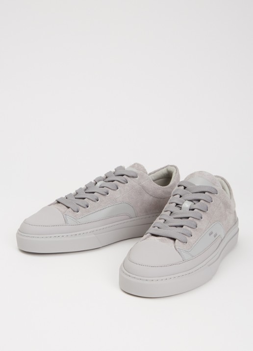 Filling Pieces Riviera Fuzz sneaker van suède - detail 3 grijs