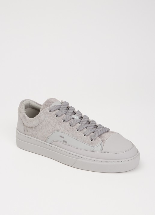 Filling Pieces Riviera Fuzz sneaker van suède - voorkant 2 grijs