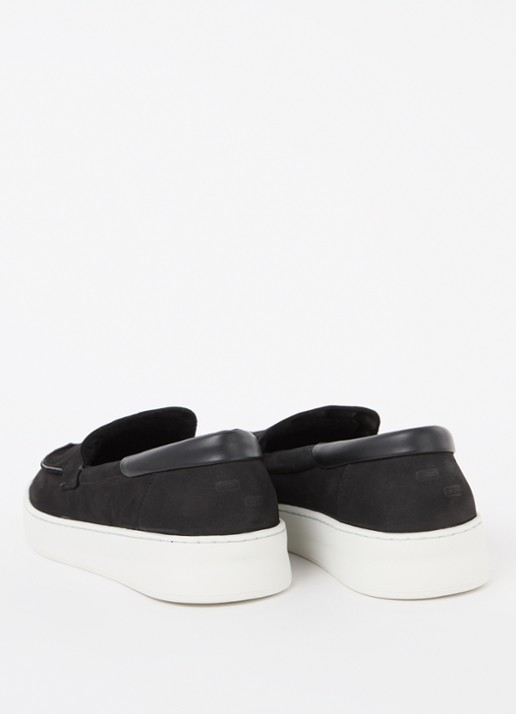 Filling Pieces Signature slip-on van nubuck - achterkant 3 zwart