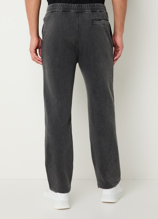 Filling Pieces Straight fit joggingsbroek met steekzakken - achterkant antraciet