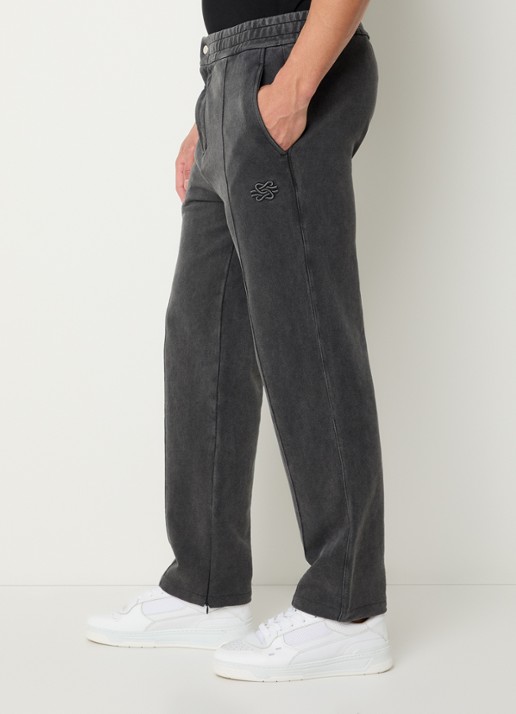 Filling Pieces Straight fit joggingsbroek met steekzakken - detail 5 antraciet