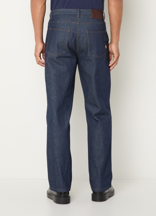 Filling Pieces Straight leg jeans met donkere wassing - achterkant 5 indigo