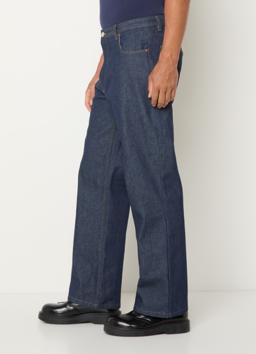 Filling Pieces Straight leg jeans met donkere wassing - detail 4 indigo