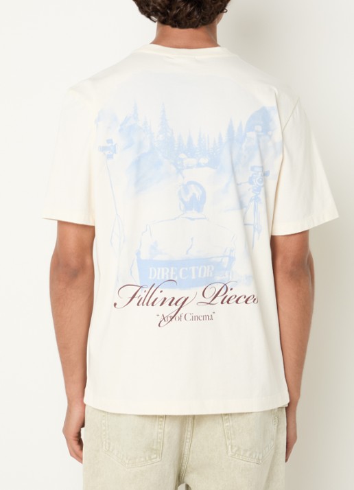 Filling Pieces T-shirt met logo- en backprint