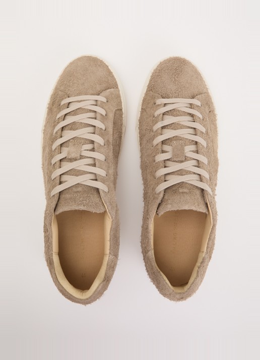 Filling Pieces Tiebreak Fuzz sneaker van  suède met structuur - detail 2 donkerbeige