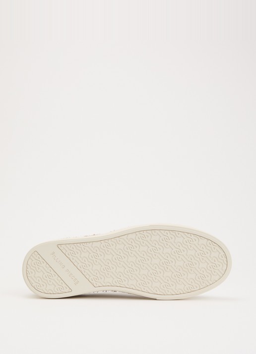 Filling Pieces Tiebreak Fuzz sneaker van  suède met structuur - detail 3 donkerbeige