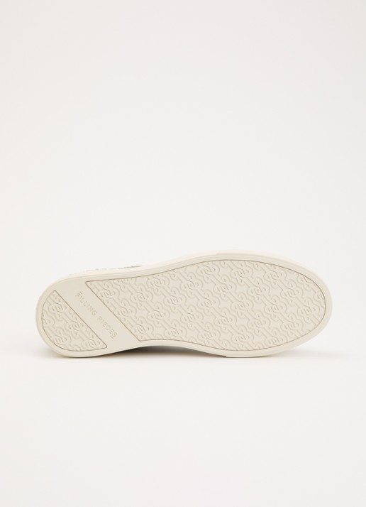 Filling Pieces Tiebreak Fuzz sneaker van  suède met structuur - detail 3 lichtgroen