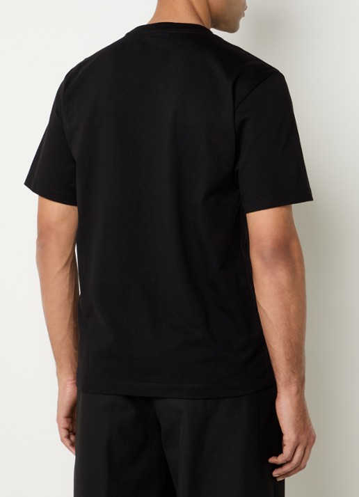 Filling Pieces Tonal T-shirt met logoborduring - achterkant 3 zwart