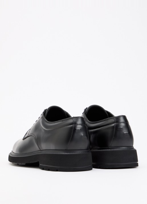 Filling Pieces Veterschoen van leer - achterkant 2 zwart