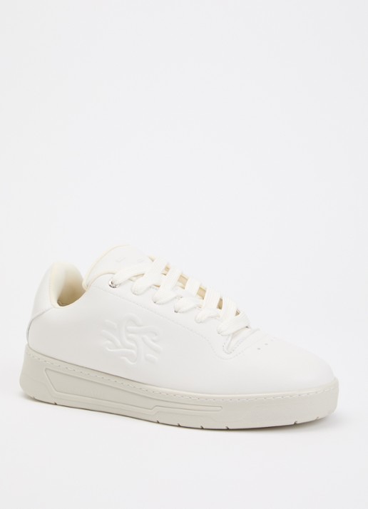 Filling Pieces Voyager Knot sneaker van leer - voorkant 5 gebroken wit