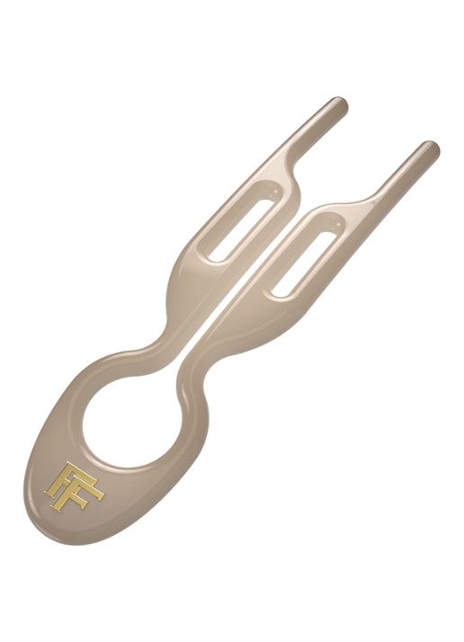 Fiona Franchimon Nº 1 Hairpin - haarpin set van 3  - voorkant soft beige