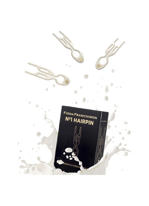 Fiona Franchimon Nº 1 Hairpin - haarpin set van 3  - detail 4 cream white