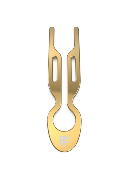 Fiona Franchimon Nº 1 Hairpin - haarpin  - detail 3 yellow gold