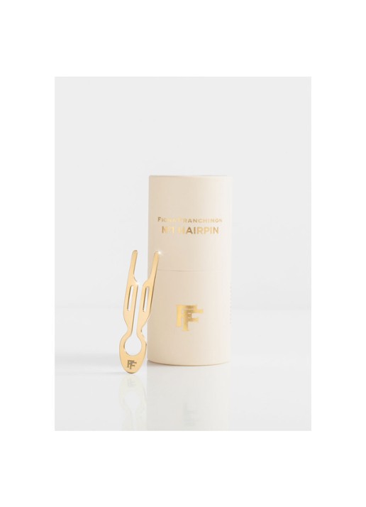 Fiona Franchimon Nº 1 Hairpin - haarpin  - voorkant 2 yellow gold