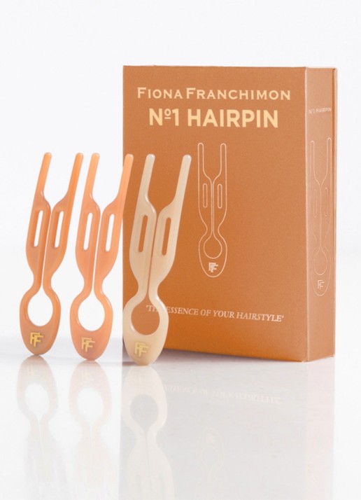 Fiona Franchimon Nº 1 Hairpin Los Angeles Collection - haarpin set van 3 - voorkant 2 beige