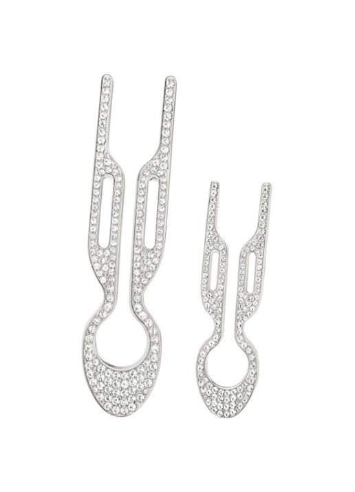 Fiona Franchimon Nº 1 Hairpin Petite Steel met Swarovski® Crystals - haarpin set van 2 - voorkant undefined
