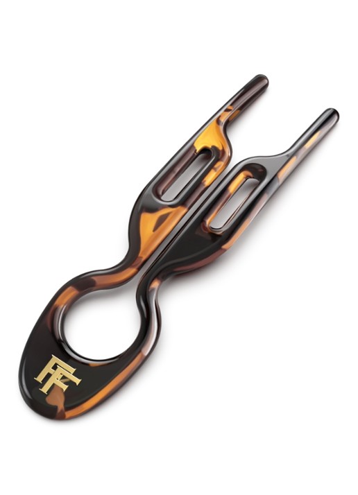 Fiona Franchimon Nº1 HAIRPIN|Classic Havana - haarpin set van 5 - detail 3 zwart