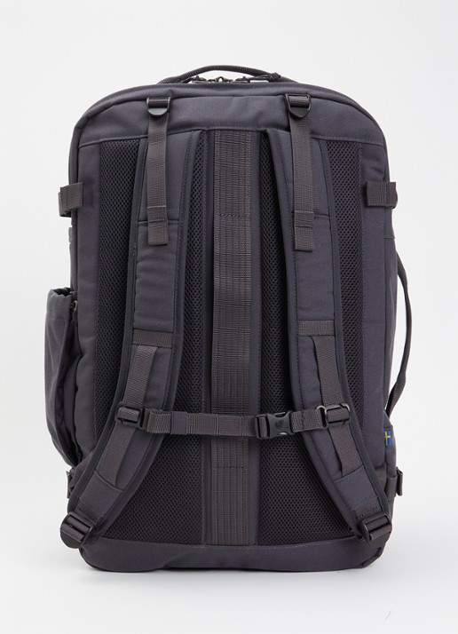 Fjällräven Farden Carry-On rugzak met 17 inch laptopvak - achterkant antraciet