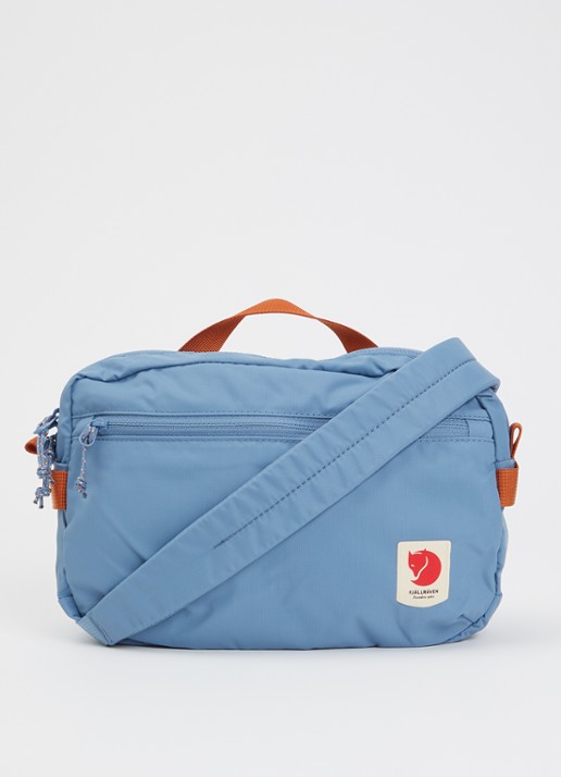 Fjällräven High Coast crossbodytas met logo - voorkant 5 blauwgrijs