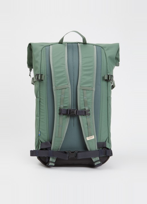 Fjällräven High Coast rugzak met 14 inch laptopvak - unisex - achterkant 2 zeegroen
