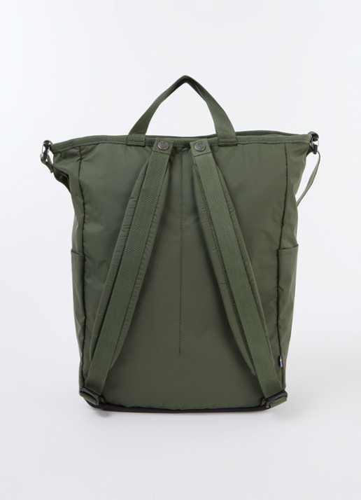 Fjällräven Kånken rugzak met 13 inch laptopvak - achterkant legergroen