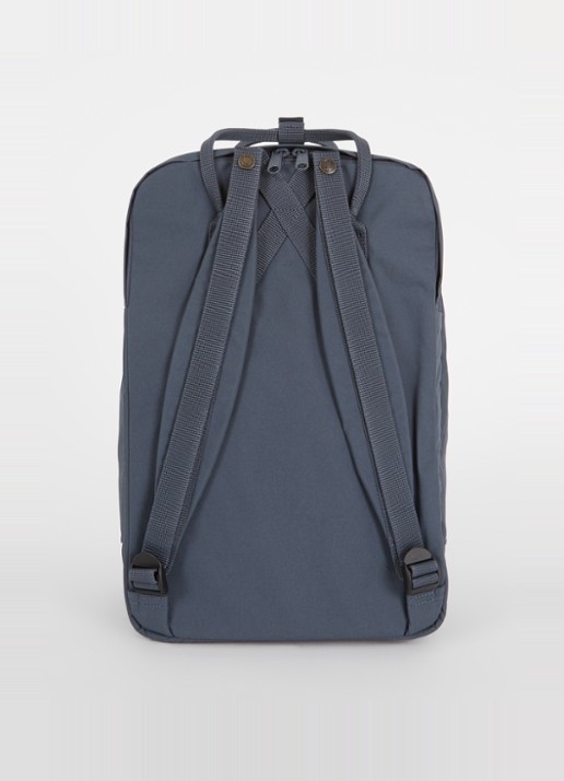 Fjällräven Kånken rugzak met 17 inch laptopvak  - achterkant grijs