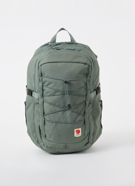 Fjällräven Skule 28 rugzak met 15 inch laptopvak - voorkant olijfgroen