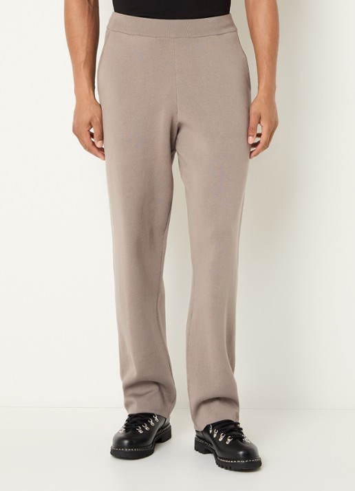 FLÂNEUR Atelier straight fit broek met logo en steekzakken
