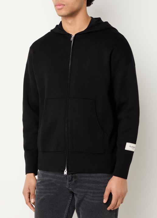 FLÂNEUR Atelier sweatvest van katoen met capcuchon