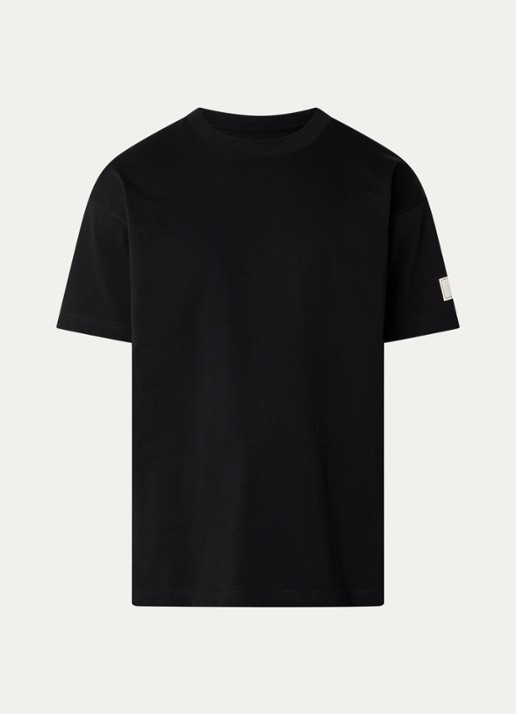 FLÂNEUR Atelier T-shirt met logo - voorkant 2 zwart